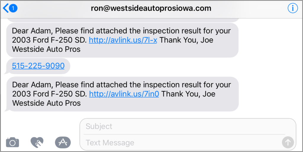 texting-an-inspection-result