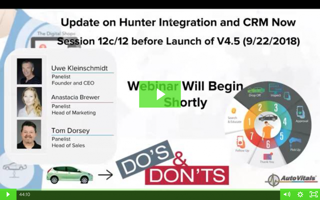 Update on Hunter Integration & CRM