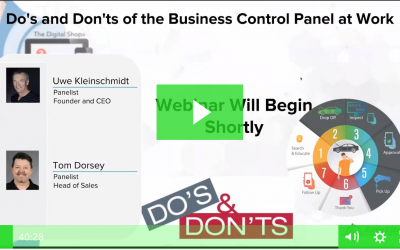 Do’s and Dont’s of the Business Control Panel at Work